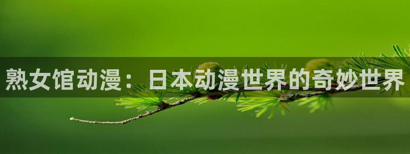 动漫里番去哪看：熟女馆动漫：日本动漫世界的奇妙世界